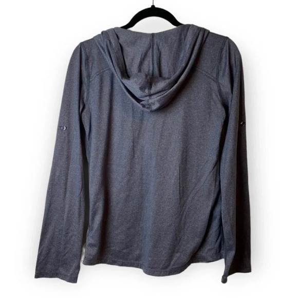 Marmot Dark  Grey Laura Hooded Long Sleeve Henley Shirt - Picture 4 of 9